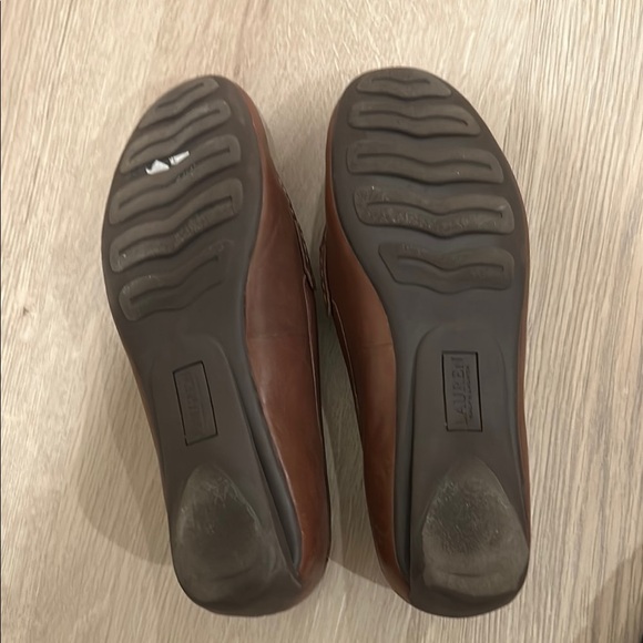 Lauren Ralph Lauren Brown Leather Loafers - Picture 2 of 3